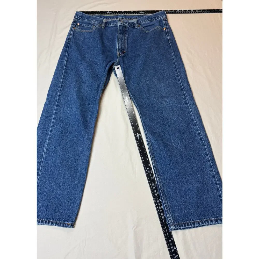 Mens Levi’s‎ 505 Regular Fit Jeans 40x30 Medium Wash Denim